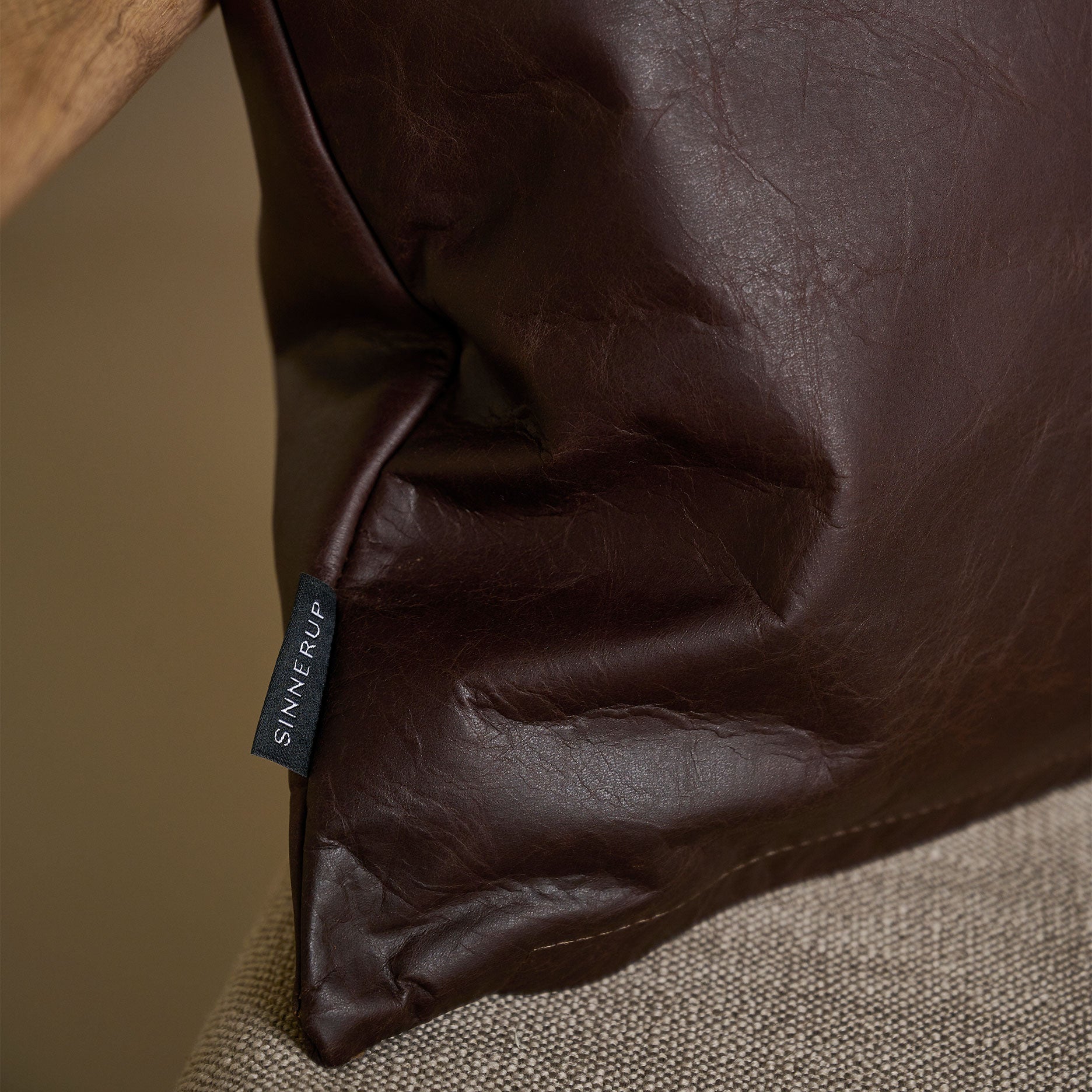 Leder Kissen 45x45 cm